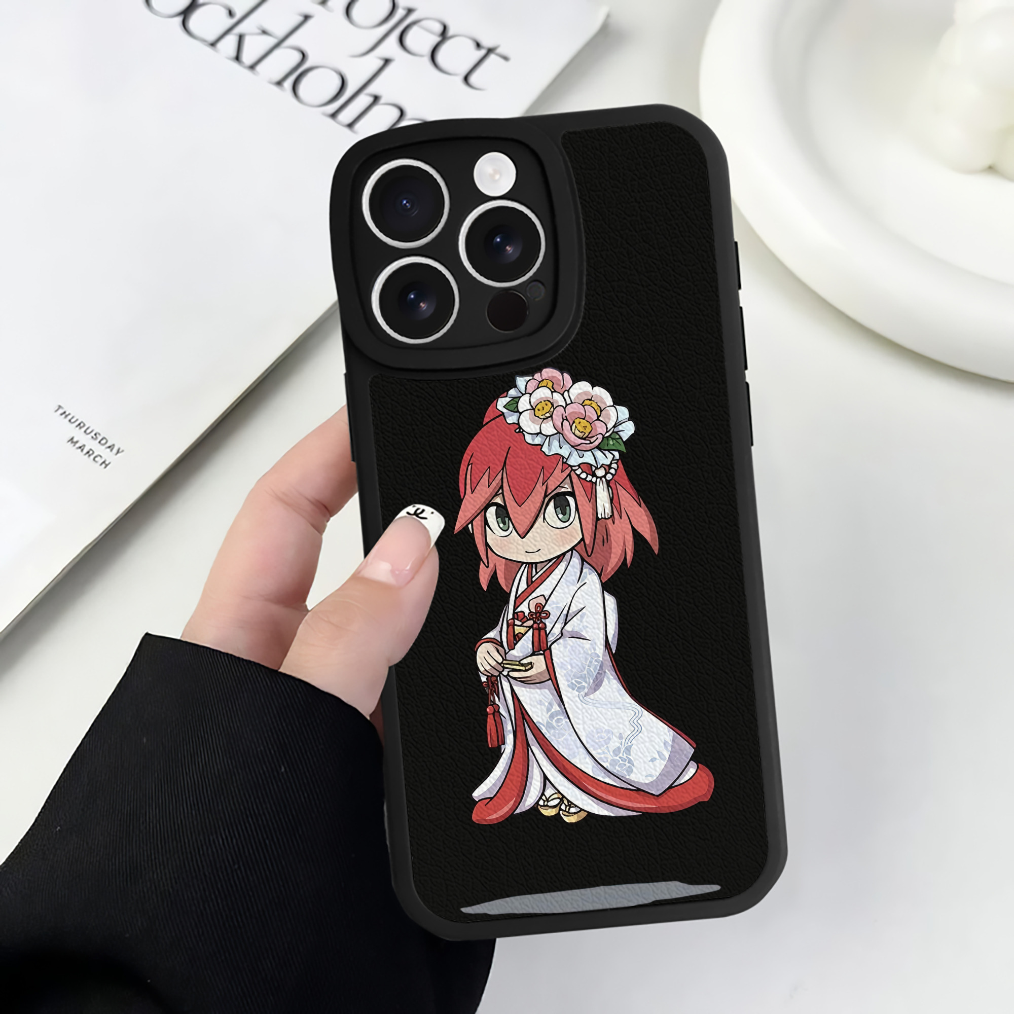 （画像用） 妖怪ウォッチ Yo-kai Watch 【iPhone 16シリーズ対応】シリコンスマホケース（レザー調） 材質：シリコン
